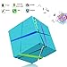 Produktbild Mini Tragbare Bluetooth Lautsprecher Speaker, TKSTAR Wireless LED Beleuchtung Stereo Magic Cube Sound Box mit Mikrofon Unterst¨¹tzung Tf / Aux / USB Beste Geschenkwahl (Blau)