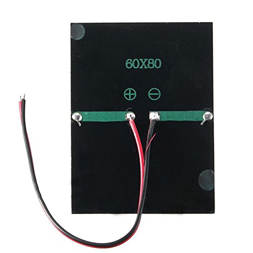 Janecrafts 1 Stück 0.65W 1.5V Solarpanel Polykristallin Solar Power Panel-Solar System DIY für Handy-Ladegeräte Tragbare - 3