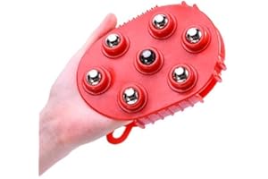 ‎GMMH GMMH Massage-Handschuh mit 7 360-Grad-Rollen, 14х10 сm