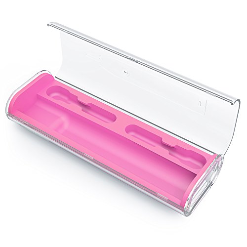 Estuche de viaje para Poketech Oral-B Philips y 1 pieza de mano y el cepillo 2 Premium - Rosa