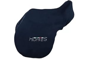 Horses Coprisella Pile Blu, Regolabile Adatto a più Misure di Selle, per Proteggere la Vostra Sella da Urti e Graffi, Resistente e Pratico
