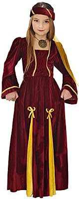 Widmann Princesse médiévale - enfants Costume de déguisement - Petit - Âge 5-7 - 128cm