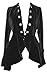 Price comparison product image Black - Elegant Velvet Gothic or Victorian Vintage Regency Flounce Style Jacket In Sizes 6-8