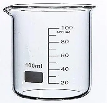 G LAB 100ml Glass Beaker Laboratory Measuring Instrument Beaker