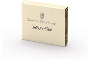 Graf von Faber-Castell Cartouches d'encre - Noir Carbone (Lot de 6)