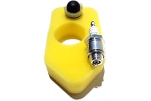WADOY Outdoor Spares Limited Briggs and Stratton Lawn Mower Service Kit Suitable for the Classic and Sprint, Air Filter, Plug, Primer Bulb