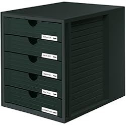HAN 1450-13 Module de rangement 5 tiroirs fermés pour C4, 275 x 320 x 330 mm (Noir) (Import Allemagne)