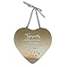 Produktbild Sentiment de condoléances – en forme de cœur Effet miroir plaque à suspendre Cadeau