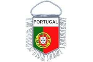 Akachafactory Fanion Mini Drapeau Pays Voiture Decoration Portugal Portugais