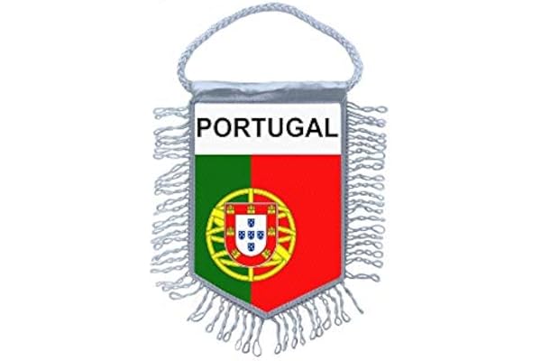 Akachafactory Fanion Mini Drapeau Pays Voiture Decoration Portugal Portugais