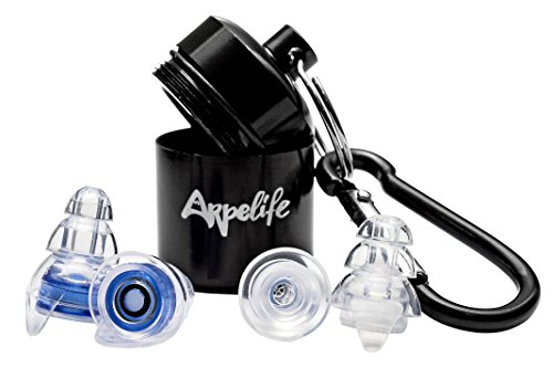 Tapones Oidos de Silicona (2 pares) para Reducir el Ruido - Tapones Protectores Auditivos Ideales para la Música, Conciertos, Moto