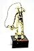 Produktbild Figur Angler gold farben ca. 19,5cm Höhe inkl. Wunschgravur