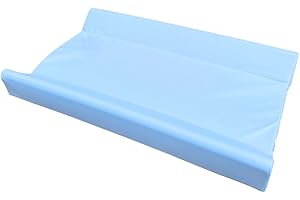 IDELIO Fasciatoio in PVC a due sponde cm80x50x10 con tasca di fissaggio completamente Atossico a Norma Europea EN71, Normativa REACH test Antiribaltamento a Norma Europea EN 12221-1/2, facile pulizia