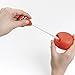OXO Tot Baby Bottle Straw, Teat, Nipple and Sippy Cup Top Cleaning Set, Orange