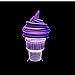 Produktbild Lanbba Neue Eiscreme Eiscreme 3D-Licht Bunte Led-Fernsteuerungs-Led-Lichtlampe 3D-Tischlampe