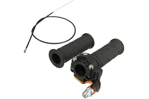 MOMOALA JenNiFer Twist Throttle Accélérateur Poignées & Cable pour ATV Quad Dirt Pit Bike 90/110/125Cc