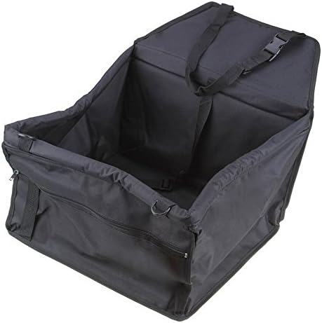 Tping New Safety Car Seat Belt Waterproof Cover Booster Bag for Dog Cat Puppy Pet Carseat Carrier Oxford Safe Blanket Travelling Back Cushion Mat Pad 40x30x25cm (Black)