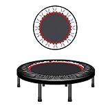 WXJWPZ Exercices De Trampoline pour Adultes - Fitness en Intérieur avec Guidon Réglable pour Enfants - avec Housse Et Rabats pour Un Rangement Facile,40inches