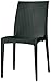Produktbild Brianza Outlet Glenda Stuhl für Innen und Außen, komfortabel und leicht 44 x 41.5 x 97 cm schwarz
