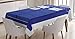 Produktbild ABAKUHAUS Wahrzeichen Tischdecke, Blaue Brit-Telefonbox, Für den Inn und Outdoor Bereich geeignet Waschbar Druck Klar Kein Verblassen, 140 x 200 cm, Weiß und Blau