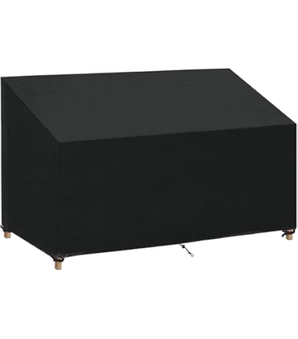 Copertura Per Panca Da Giardino 2 Posti Impermeabile - Telo Oxford 210D Antivento E UV - Foto 2