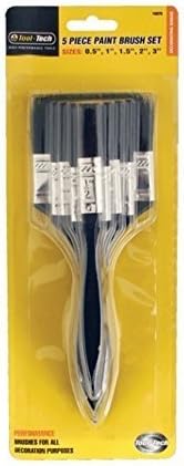NYLON BRUSH BASIC SET OF 5 PAINTING HOME DECORATING ARTS AND CRAFTS