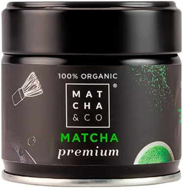 Tè Matcha Premium. Matcha di grado cerimoniale proveniente da Uji, Giappone. 30 g di polvere di tè verde biologico.