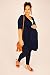 Womens Bump It Up Maternity Cotton Elastane Leggings With Comfort Panel Size 18 Navy