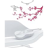 Wandtattoo-Wandaufkleber *** Zweig mit/ohne Vögelchen*** Farbe und Ausrichtung frei wählbar!