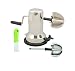 Stainless Steel Coconut Scraper with Extra Blade & Coco Knife, Metallic and Green RS.275.00