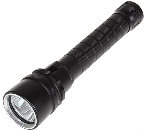 ONEGenug Diving Tauschenlampe Tauchlampe 3x CREE XML L2 4800lm LED Taschenlampe bis 100m Flashlight Tauchlampe mit Ladegerät und Akku