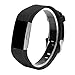 Produktbild Sansee Sport Silikon Strap Band für Fitbit Charge 2, Armband für Fitbit Charge 2 (Fitbit Charge2 -7663, Schwarz)
