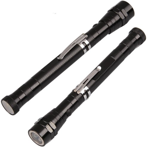 3 LED Taschenlampe Teleskop Magnet Flashlight Handlampe Taschenlampe - 2