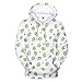 Produktbild BHYDRY Männer und Frauen mit lässig 3D-Druck Avocado Sport mit Kapuze langärmeligen Pullover(X-Large,Weiß)