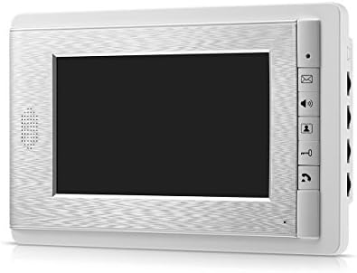 AMOCAM 7 Inch Color LCD Screen 2-Way Hands Free intercom Video Door Phone Doorbell Monitor Wired,Support Monitoring, Unlock, Dual Way Door Intercom,New
