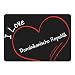 Produktbild Multifanshop Mousepad Modern I Love Dominikanische Republik schwarz - Lustig Witzig Sprüche Party Computer Mauspad