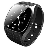 HQCC Bluetooth Smart Watch unterstützt Fernsprechkamera mit Sprachanruf mit 1,40 Zoll Bildschirmvibrationserinnerung für Outdoor-Sportuhren (Farbe : SCHWARZ)