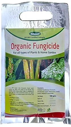 Katyayani All in 1 Organic Fungicide for Plants Flower Vegetable Mildew Rust Blight Disease Control 100 Gram Powder Pack of 1