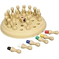 PLUSPOINT Memory Chess Game Color Memory Plastic Chess Block Board Colour Memorise Match Stick Chess Parent-Child Interaction Toy, Brain Teaser for Age 3 and Up and Kitty Party Games