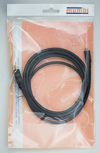 mumbi Micro HDMI Kabel 1080p – vergoldete Kontakte – HDMI Mikro Type D High Speed Kabel HDMI 1.4 / Verbindungskabel 2 Meter - 7