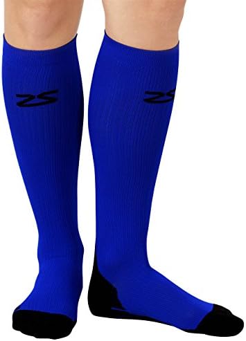 Fresh Legs Compression Socks - Graduated Compression Stockings -  Great for Everyday Wear, Electric Blue, Small