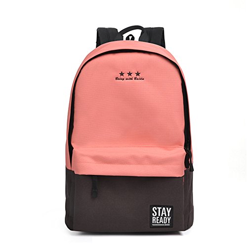 Casual Backpacks Fashion Rucksack For Women Ladies Girls, Lightweight Waterproof School Book Bags (pink)