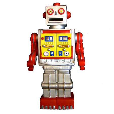 Preisvergleich Produktbild Plastoy 80014 – Spardose – Roboter silber und rot