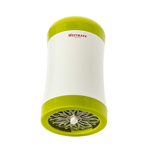 Westmark Kräuter-Schneider/Parmesan-Reibe, Mit austauschbaren, scharfen Einlege-Schneidscheiben, Kunststoff/Rostfreier Edelstahl, Weiß/Grün, 11602260
