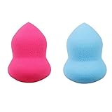 SODIAL(R) Bundle Monster 2pc Pro Beauty Flawless Makeup Blender Foundation Puff Multi Shape Sponges