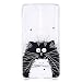 Produktbild HopMore Nokia 6 2018 Hülle Silikon Transparent Durchsichtig Hüllen Kawaii Muster Ultra Slim Dünn TPU Motiv Handyhülle One Piece Cover Case Nokia 6 2018 - Schwarze Katze