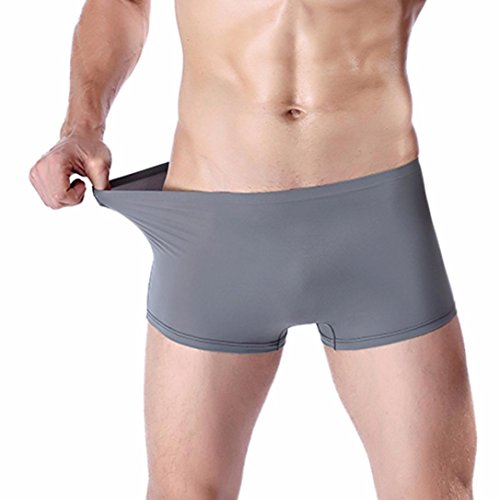 Preisvergleich Produktbild TUDUZ Basic Herren Unterhosen Männer Boxershorts Männer Unterwäsche (Grau, 3XL(Taille:90-104cm))