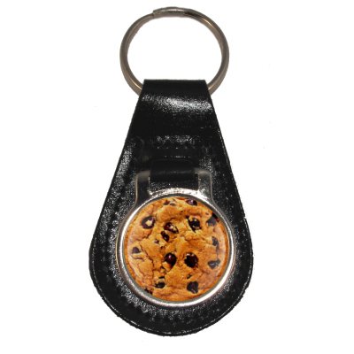 Preisvergleich Produktbild Cookie mit Schokolade Chips Design Leder Schlüsselanhänger in Geschenkbox