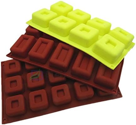 Rectangular silicone baking tools square jelly pudding cake mold silicone mould fruit ice mold 15 square silicone mold