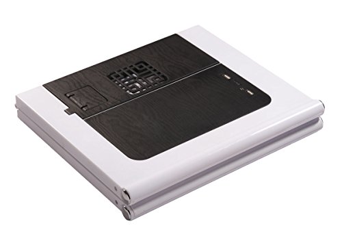 1PLUS mobiler faltbarer Laptopständer Tabletständer E-Book Reader Ständer mit 10.000 mAh Akku Power Bank, LED Leselampe, 2 USB und 1 Mini USB Anschlüssen - 2